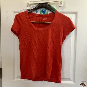 Banana Republic Women's Red Short Sleeve Tee